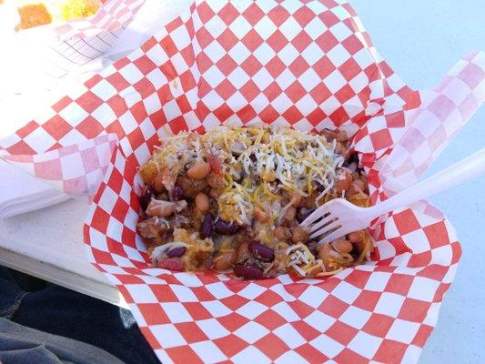 Chili Cheese Tots from Cowboy Johns Smoked BBQ