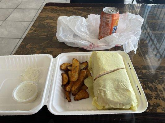 Combo meal w/ house made ranch . Ig: @mosaicmotivs