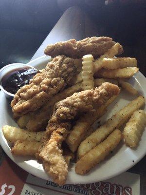 The chicken tenders