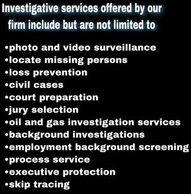 Innovative Investigations