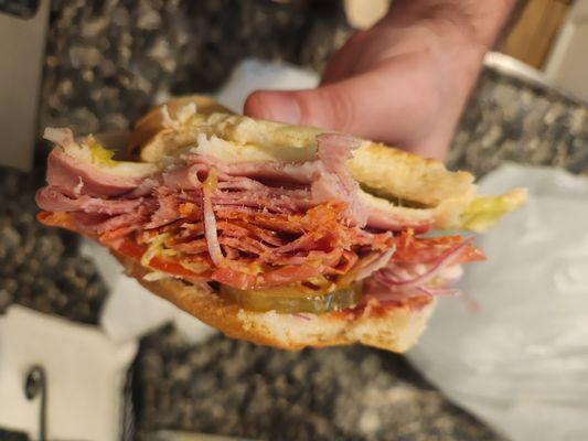 Godfather (disclaimer: I rearranged the ingredients - looked much nicer as ordered)