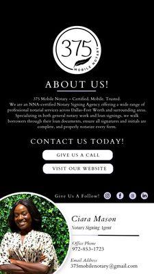 We specialize in in-person notarial services across the DFW area including acknowledgments, jurats, depositions, I‑9 verifications, & more.