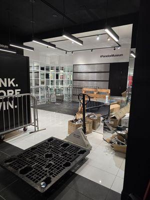 Closed and used for storage?