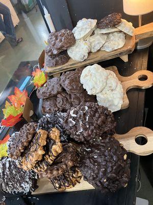 Assorted peanut clusters