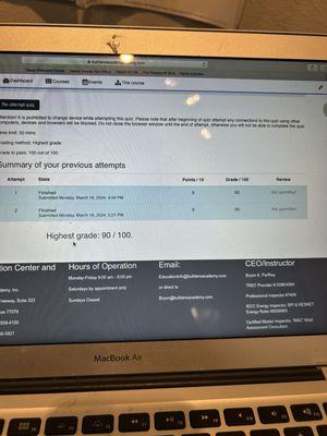 90/100 90/100 But I need a 100/100 to pass that's how great he want you to be!