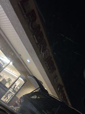 & the signs lights don't even work probably because they can't afford to fix it from always closing early