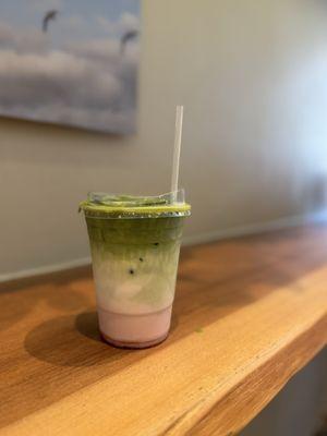 Iced Raspberry Matcha