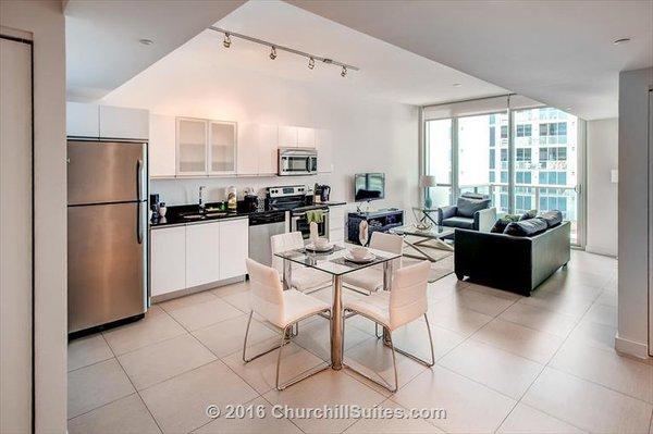 Deluxe Ocean View apartment suite kitchen