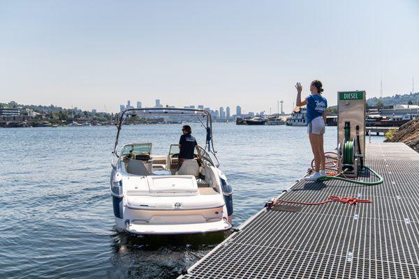 Seattle Boat SkyLaunch Fuel Dock