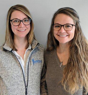 Kristin Pleasant FNP-C (left) and Jennifer Nomides MPH, MD (right)