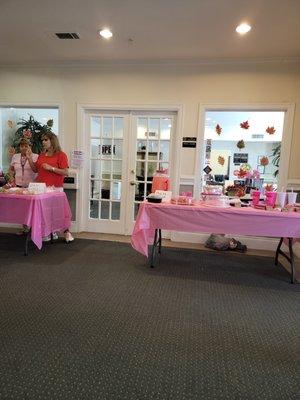 Breast Cancer Awareness bake sale fundraiser at The Manor at Jersey Village Apartments.  So much fun!!!