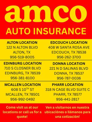 Locations and phone number of all offices