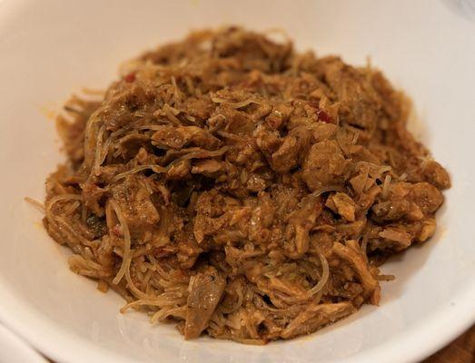 Pork Bopis? (w/ some Pancit mixed in). 5/5. Not sure of its name but one of my faves!