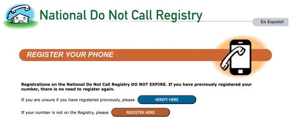 Register your phone with the Do Not Call Registry.