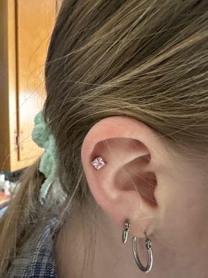 Cartilage piercing by Noel