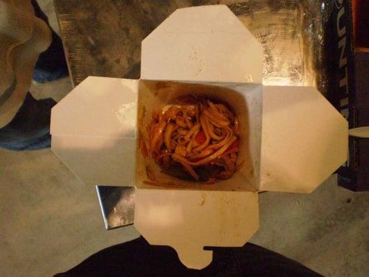 Chicken Pan Fried Noodle Bowl