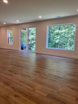 Nice 6 foot picture window we installed in place of the small double hung window builder installed