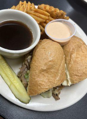 Philly cheesesteak sandwich