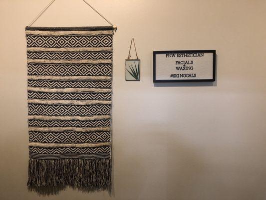 I love creating a relaxing atmosphere for my clients