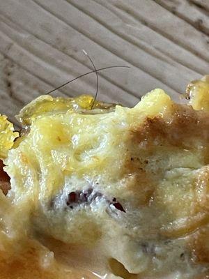 Its cooked into the eggs so I know it isnt mine!
ewe!