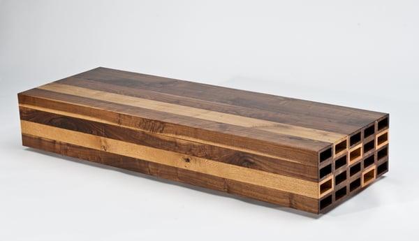 doc. Rectatube Coffee Table - Walnut + White Oak