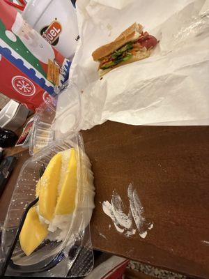 The evidence before I devour this banh mi. Incredible food