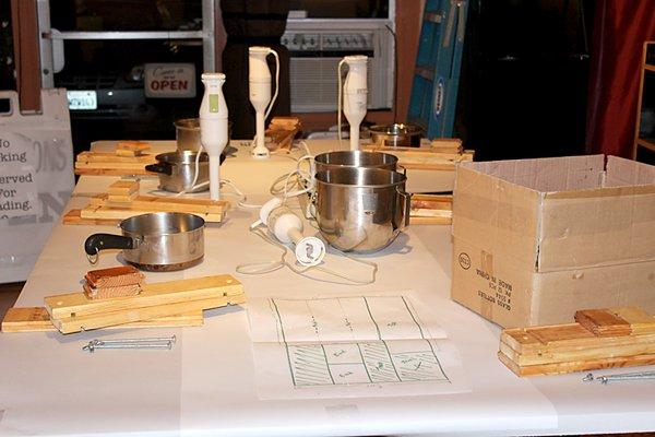 Setting up for Soap Making Class