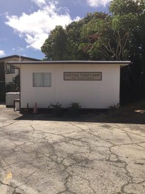 First stop! Holy Trinity Church's Cottage Thrift Shop.