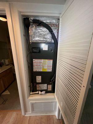 new 2 ton Air handler instal in West Hollywood Los Angeles by LC heating and air