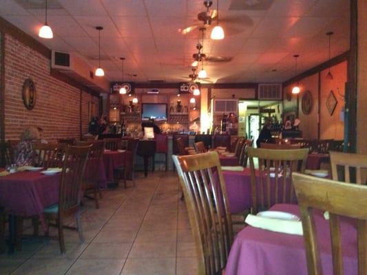 Inside Carmine's just before it got busy