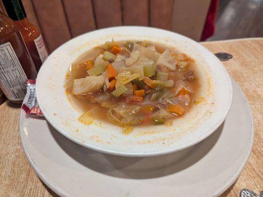 Vegetable beef soup.