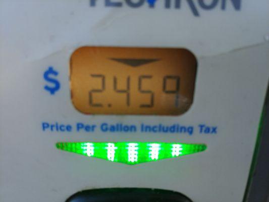 Reduced gas by $1 a gallon