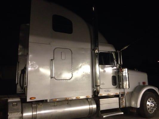 Painted silver from blue color