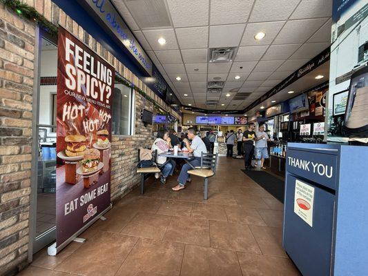 Inside view when you walk in