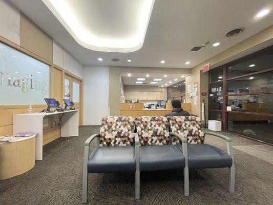 Waiting area and front desk