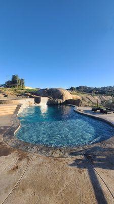 Hillside pool