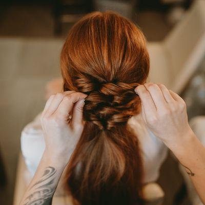 Bridal hair