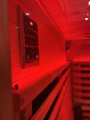 GHS 3 person corner infrared sauna-hybrid-interior