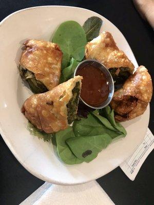 Collard green egg rolls! Absolutely DELICIOUS!