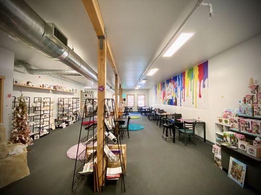 Upstairs in our new spot