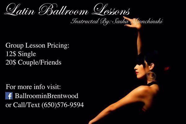 FOR UPDATES ON CLASS TIMES/SCHEDULES/LOCATIONS/CANCELATIONS: https://www.facebook.com/groups/BallroominBrentwood/