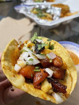 Shrimp Trompo tacos..definitely yum 4.5/5