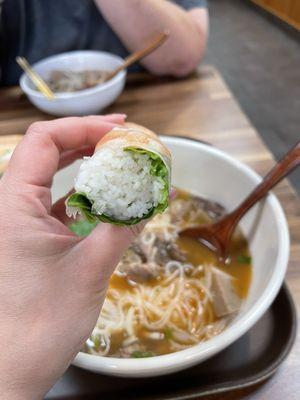 Inside of fresh spring full