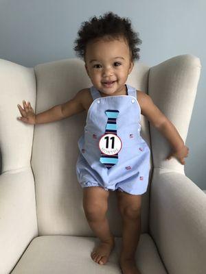 Janie and Jack American flag romper