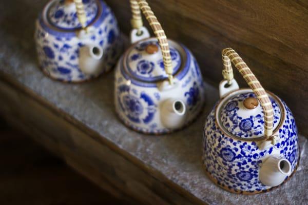Blue Teapot
Bring home the age-old tradition of tea preparation with an authentic blue and white teapot. These colorful teapots