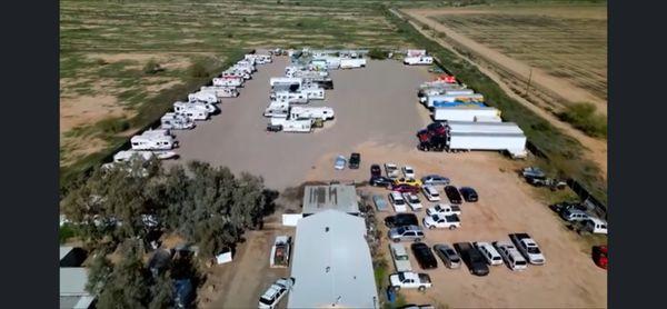 Here's an over view of our yard