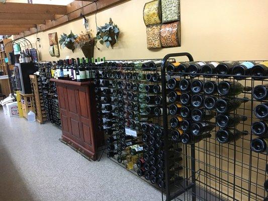 An abundance of wine selections to choose from at Lotsa Liquors