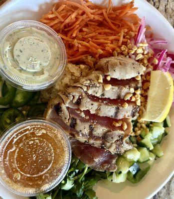 Lemongrass Tuna Bowl with Cauliflower Rice Substitution