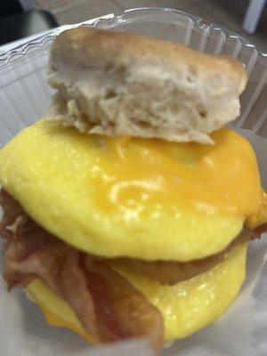 Egg, Bacon & Cheese Biscuit