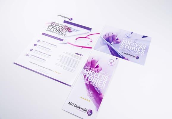 Print material created for MD Defenders